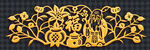 金色傳統(tǒng)花卉圖案裝飾