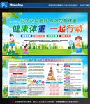 健康體重宣傳展板設(shè)計
