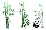 熊貓與翠竹圖案設(shè)計(jì)素材