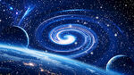 藍(lán)色宇宙星空星球