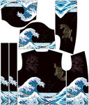 日式海浪圖案服飾