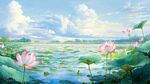 夏日荷塘美景