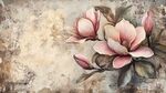 復(fù)古風(fēng)玉蘭花墻面裝飾