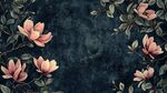復(fù)古風(fēng)玉蘭花裝飾背景圖