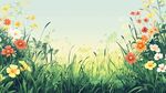 春日花草背景圖