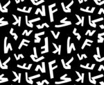 黑白字母圖案背景紋理