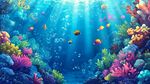 夢幻海底世界繽紛珊瑚魚