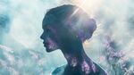 夢(mèng)幻光影下的女性唯美側(cè)影
