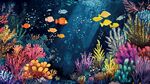 夢(mèng)幻海底世界繽紛珊瑚魚(yú)