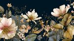 復(fù)古風(fēng)花卉圖案背景設(shè)計(jì)