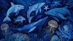 夢(mèng)幻藍(lán)色海洋生物大集合