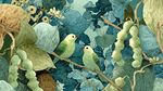 枝頭雙鳥棲 綠葉間生趣