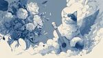 天使貓咪彈吉他伴繁花