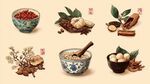 傳統(tǒng)中藥材與香料展示