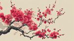 紅梅綻放圖