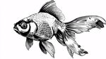 手繪金魚圖案
