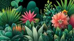 夢(mèng)幻多彩仙人掌植物景觀