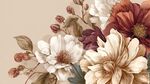 復(fù)古風(fēng)花卉精美插畫