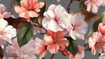 春日爛漫花卉圖案