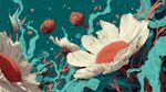 夢幻花卉插畫 色彩絢麗