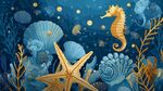 夢(mèng)幻海底世界海洋生物圖景