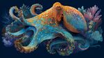 夢(mèng)幻章魚(yú)的海底絢麗世界