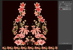 精美花卉刺繡圖案設(shè)計(jì)