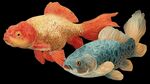雙金魚繪 紅金與藍(lán)綠之美