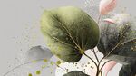 清新綠植水彩風(fēng)藝術(shù)插畫