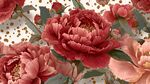 復(fù)古風(fēng)牡丹花卉圖案設(shè)計(jì)
