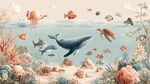 夢(mèng)幻海底世界海洋生物齊聚