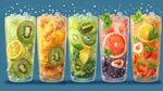 繽紛水果冰飲 視覺與味覺盛宴