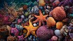 海底珍寶 多彩海星與貝殼