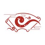  矢量中國風(fēng)中式云紋鳳凰扇形邊