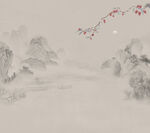 水墨山水意境圖