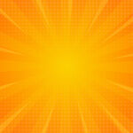 放射狀暖黃色光芒背景圖