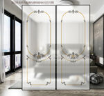 歐式奢華雙開玻璃裝飾門