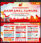 2025全國(guó)消防日展板