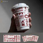 手捧愛心圖案咖啡杯