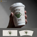 手持咖啡杯設計展示圖