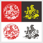 2026馬年窗花窗貼剪紙門貼