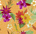 熱帶花卉圖案背景設(shè)計