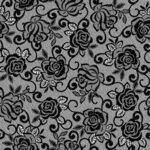 黑白花卉圖案紋理背景