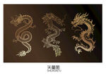 金色龍紋圖案設(shè)計(jì)素材
