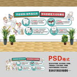 牙齒缺損文化墻