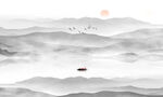 新中式水墨山水畫
