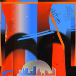 未來都市抽象藝術(shù)圖景