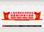 人民對美好生活的向往文化墻