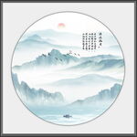 抽象水墨山水畫(huà)