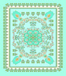 復(fù)古風(fēng)幾何花卉圖案設(shè)計(jì)